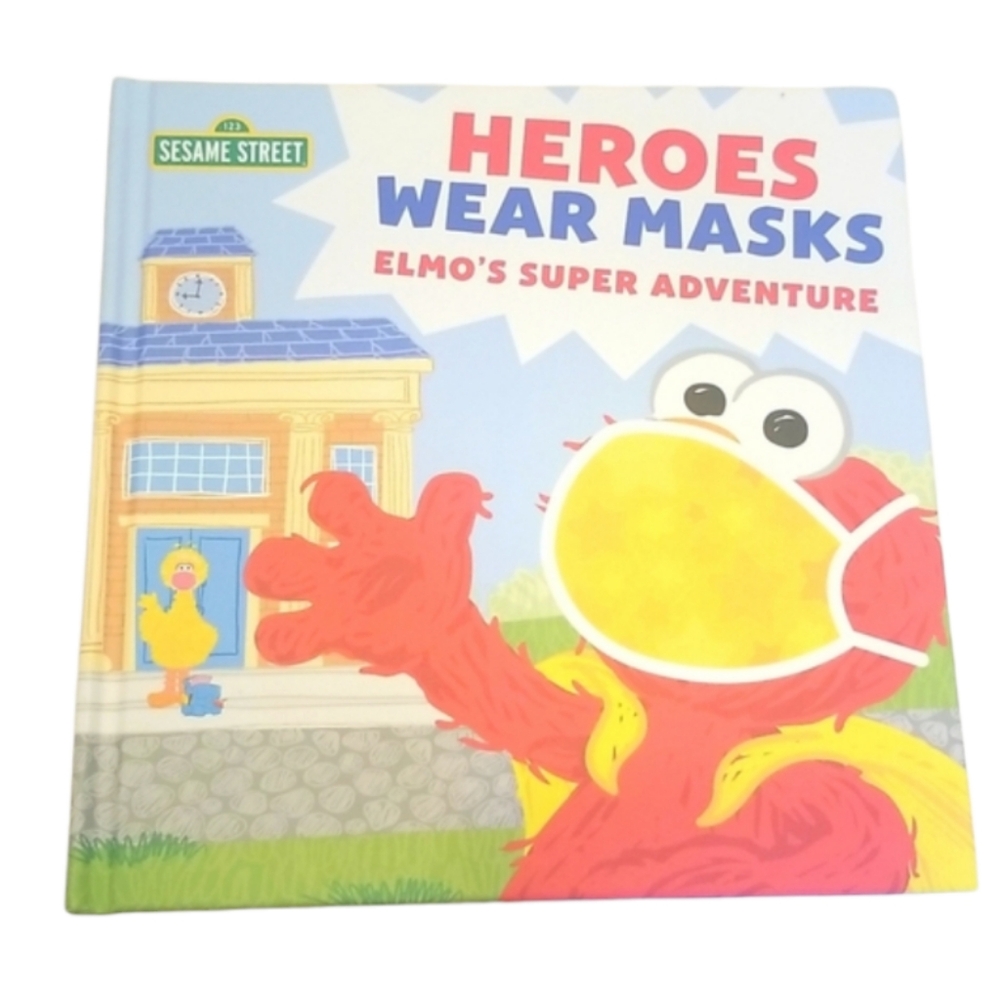 Heroes Wear Masks (Elmo's Super Adventure) Hardcover Book